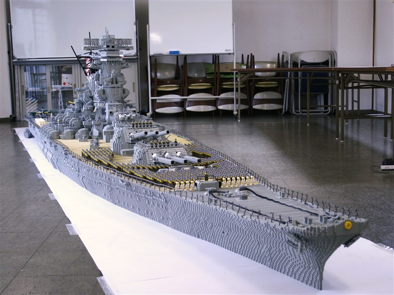 Illustration for article titled Lego Battleship Yamato Is Biggest Lego Ship Ever